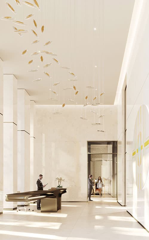 50 Scollard, Tower One — Social Lounge.
