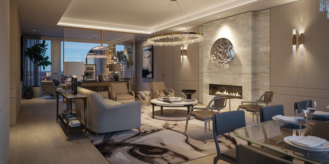 50 Scollard, Tower One — Typical Suite.